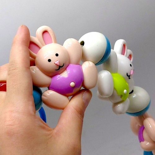 Брязкальце на коляску "Зайчики" в кульку р.40x10.5x2 см (YG Toys)