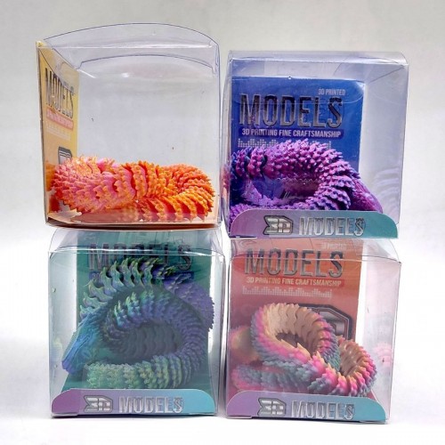 Печатная 3D фигурка змея (ЗЕЛЕНЫЙ), 3D печать (MiC)