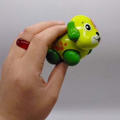 Заводная игрушка "Песик" (ЖЕЛТЫЙ), работает без батареек (MiC)