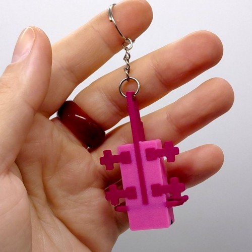 3D Брелоки MINECRAFT / МАЙНКРАФТ AXOLOTL/ АКСОЛОТЛЬ KEYCHAIN, 3D печать (OYTOY)