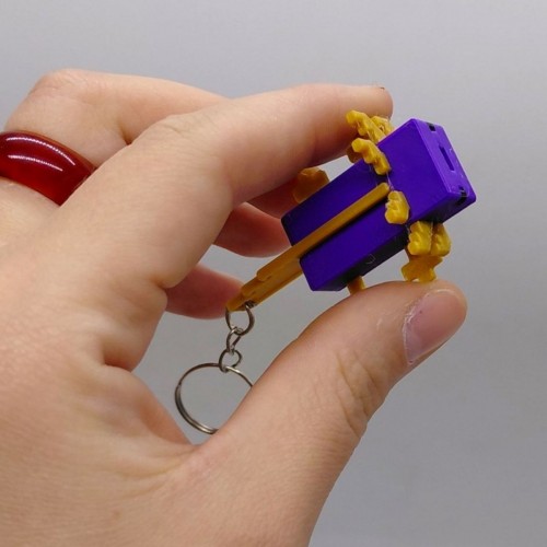 3D Брелоки MINECRAFT / МАЙНКРАФТ AXOLOTL/ АКСОЛОТЛЬ KEYCHAIN, 3D печать (OYTOY)