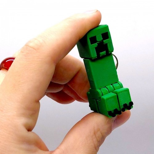 3D Брелоки MINECRAFT / МАЙНКРАФТ CREEPER / КРІПЕР KEYCHAIN, 3D печать (OYTOY)