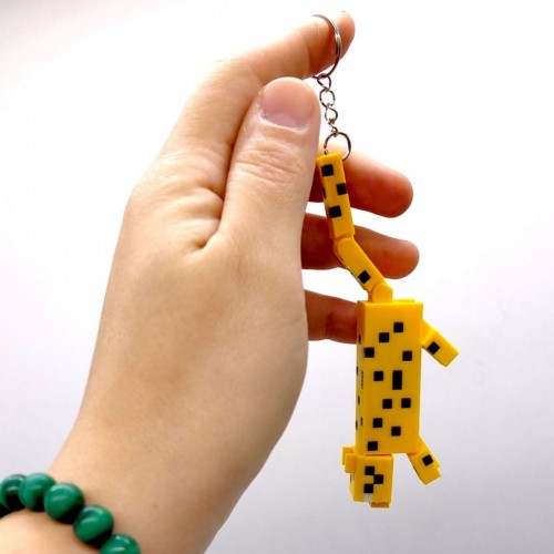 3D Брелоки MINECRAFT / МАЙНКРАФТ OCELOT / ОЦЕЛОТ KEYCHAIN, 3D печать (OYTOY)