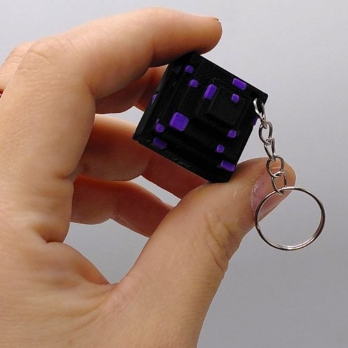 3D Брелоки MINECRAFT / МАЙНКРАФТ DRAGON EGG / ЯЙЦО ДРАКОНА KEYCHAIN, 3D печать (OYTOY)
