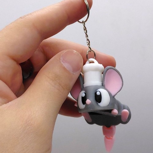 3D Брелоки "CUTE CHEF MOUSE Ratatouille / Мышка РАТАТУЙ", Keychain, 3D печать (OYTOY)