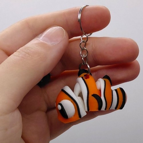 3D Брелоки "CUTE FLEXI TROPICAL FISH / ТРОПИЧНАЯ РЫБА", Keychain, 3D печать (OYTOY)