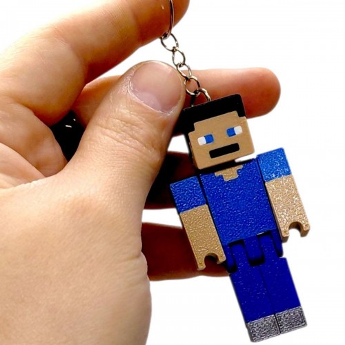 3D Брелоки MINECRAFT / МАЙНКРАФТ STEVE / СТИВ KEYCHAIN, 3D печать (OYTOY)