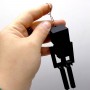 3D Брелоки MINECRAFT / МАЙНКРАФТ WITHER SKELETON / ВИЗЕР СКЕЛЕТ KEYCHAIN, 3D печать (OYTOY)