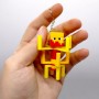 3D Брелоки MINECRAFT / МАЙНКРАФТ BLAZE / ИФРИТ БЛЕЙЗ KEYCHAINN, 3D печать (OYTOY)