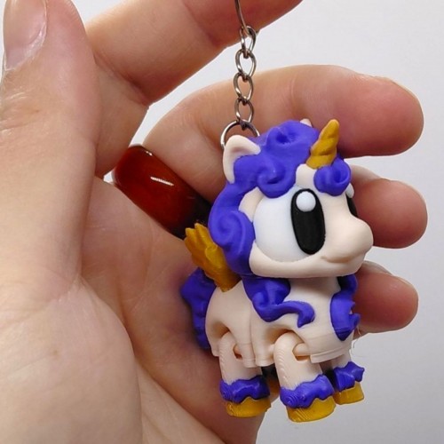 3D Брелоки "CUTE UNICORN / Милый ЕДИНОРОГ", Keychain, 3D печать (OYTOY)