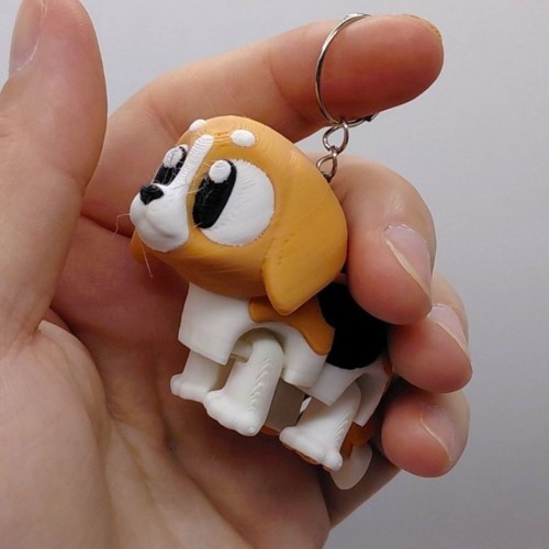 3D Брелоки "CUTE BEAGLE / Милий БІГЛЬ", Keychain, 3D друк (OYTOY)