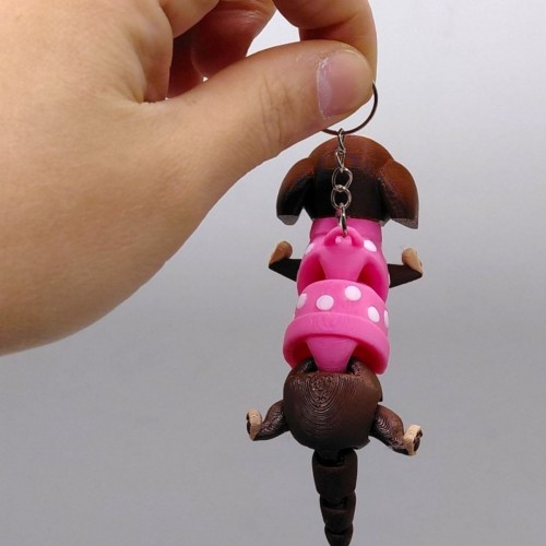 3D Брелоки CUTE DACHSHUND / ТАКСА KEYCHAINN, 3D друк (OYTOY)