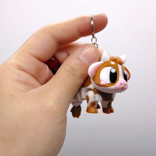 3D Брелоки "CUTE COW / Милая КОРОВКА", Keychain, 3D печать (OYTOY)