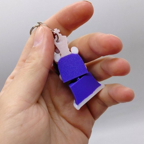 3D Брелоки FLEXI KINGER The Amazing Digital Circus / КИНГЕР Цифровой ЦИРК KEYCHAIN, 3D печать (OYTOY)