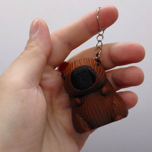 3D Брелоки "CAPYBARA KEYCHAIN/ КАПІБАРА, ВЕЛИКА", Keychain, 3D друк (OYTOY)