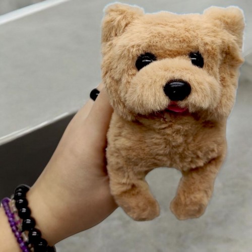 Интерактивная игрушка "Собачка", графит (15 см) (MiC)