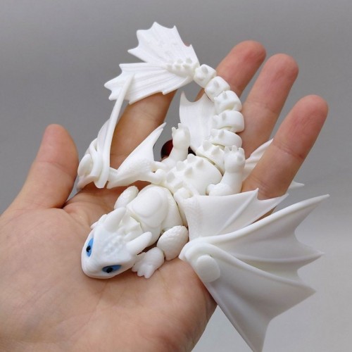 ФІГУРКА 3D HERO DRAGON LIGHT FURY/ ДЕННА ЛЮТЬ, 3D ДРУК "17СМ" (OYTOY)