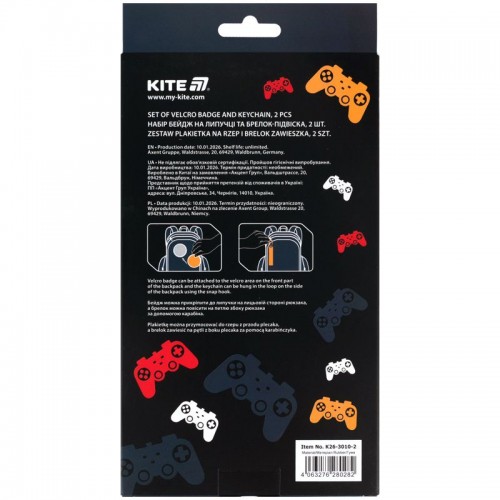 Набор бейдж на липучке и подвеска, 2 шт., 3010-2 (Kite)