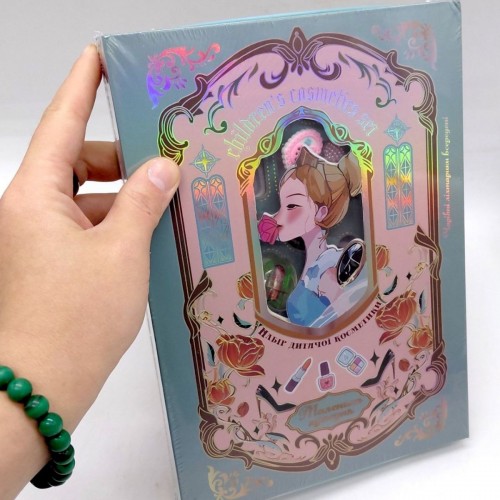 Косметика (батар. палетка, лак, помада, тіні, світло, аксесуари, короб. 18*3*25.6 см) (MiC)