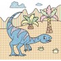 Водна розфарбування Динозаври, рус (Crystal Book)
