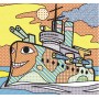 Водні розмальовки "Військові кораблі" (укр) (Crystal Book)