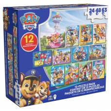 Набір з 12 пазлів  «Цуценячий патруль»