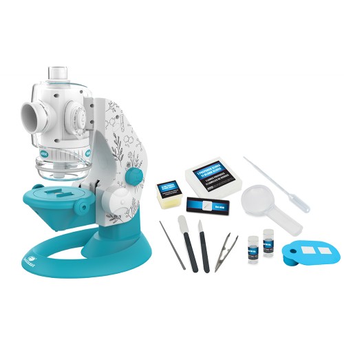 Смарт-мікроскоп з проєктором зі 100- 200- 450- кратним збільшенням (блакитний) (EASTCOLIGHT)