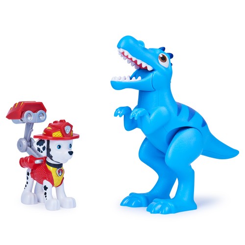Колекційна фігурка цуценяти Маршала з динозавром (серія Діно-місія) (Paw Patrol)