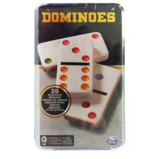 Настольная игра «Домино цветное» (в жестяной коробке)