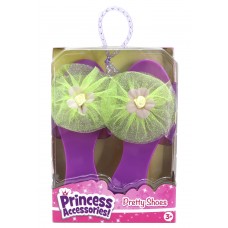 Фіолетові туфельки із зеленим бантом для маленької принцеси (Уцінка)
