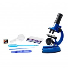 Синий детский микроскоп EASTCOLIGHT с аксессуарами (увеличение до 450 раз)