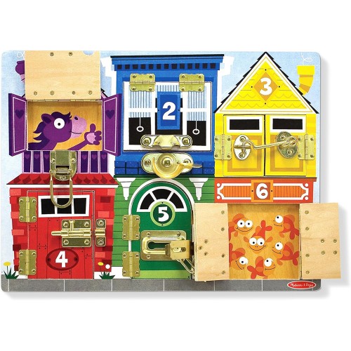 Melissa & Doug: Деревянная доска с засовами (Melissa & Doug) Melissa & Doug: Деревянная доска с засовами (Melissa & Doug)