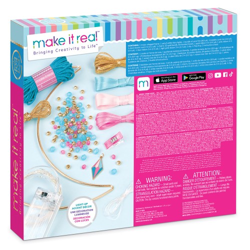 Make it Real: Набор для создания амулета «Ловец снов» с подсветкой (голубой) (Make it Real)