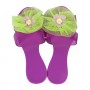 Фіолетові туфельки із зеленим бантом для маленької принцеси (Уцінка) (Funville - пупси та ляльки)