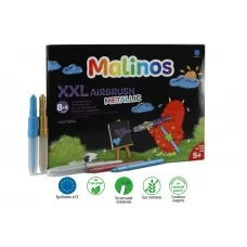 Фломастери та аерографи металік Malinos Metallic XXL 16 (8+8 шт)