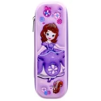 Пенал ПРИНЦЕССЫ на молнии (ФИОЛЕТОВЫЙ) в коробке